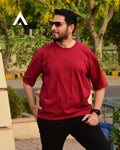 Maroon Oversized T-Shirt